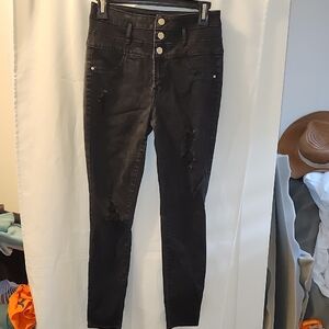 Refuge Black Denim with Gold Accent